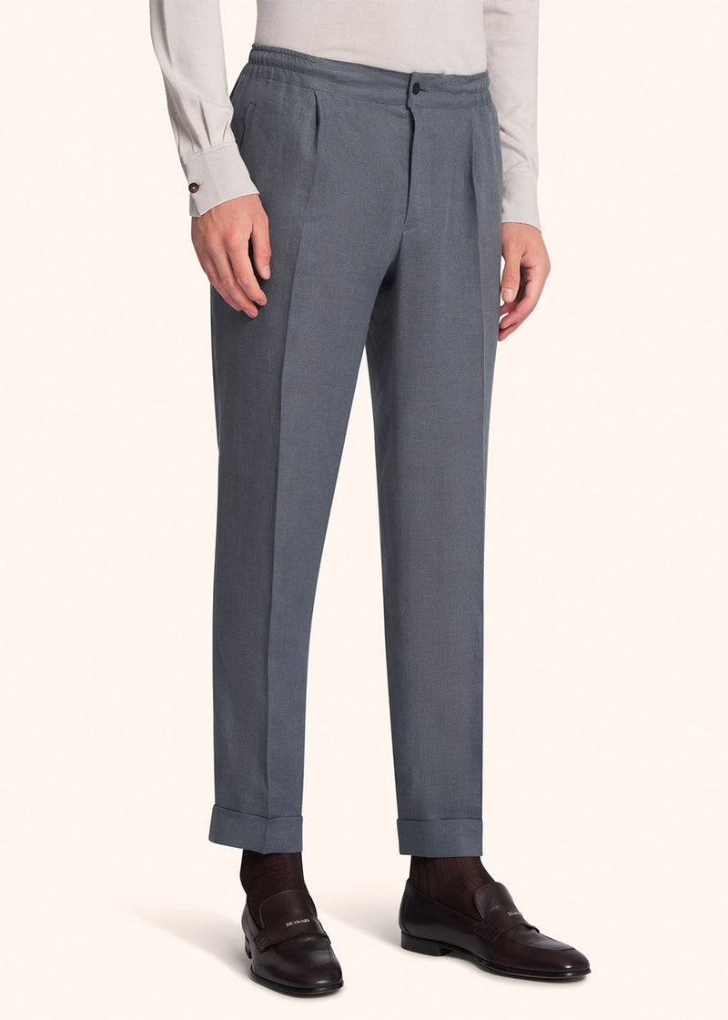 Kiton PANTALONI LINO UPN01H0883815