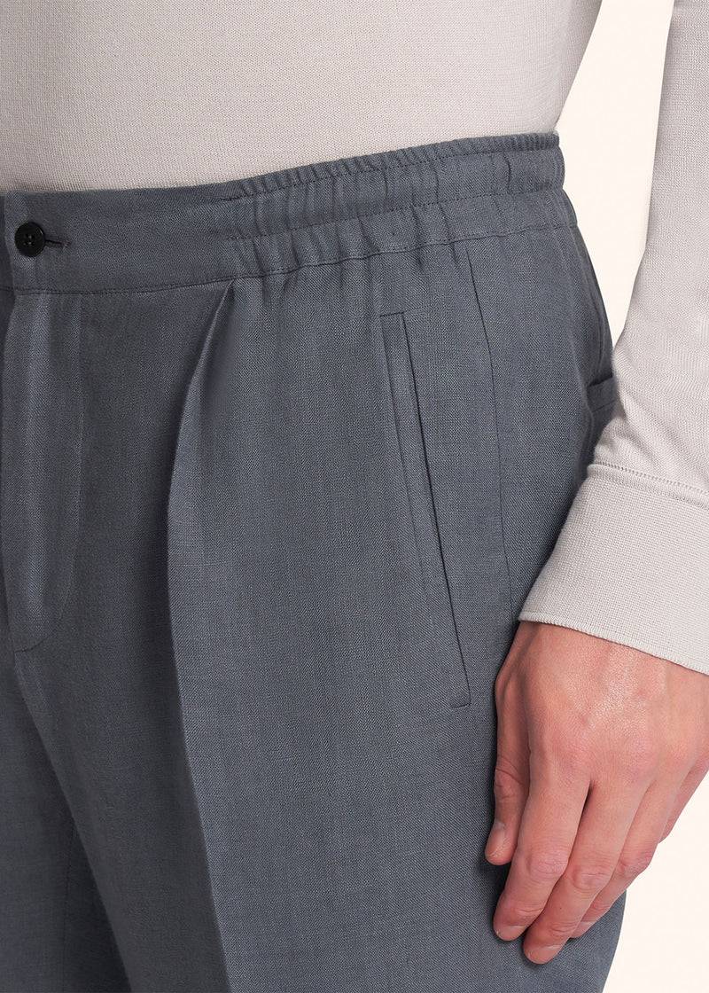 Kiton PANTALONI LINO UPN01H0883815