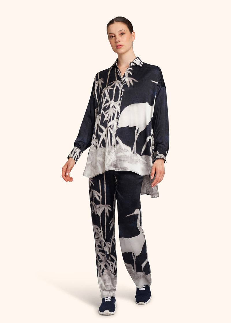 Kiton PANTALONI SETA D48122K0978C13