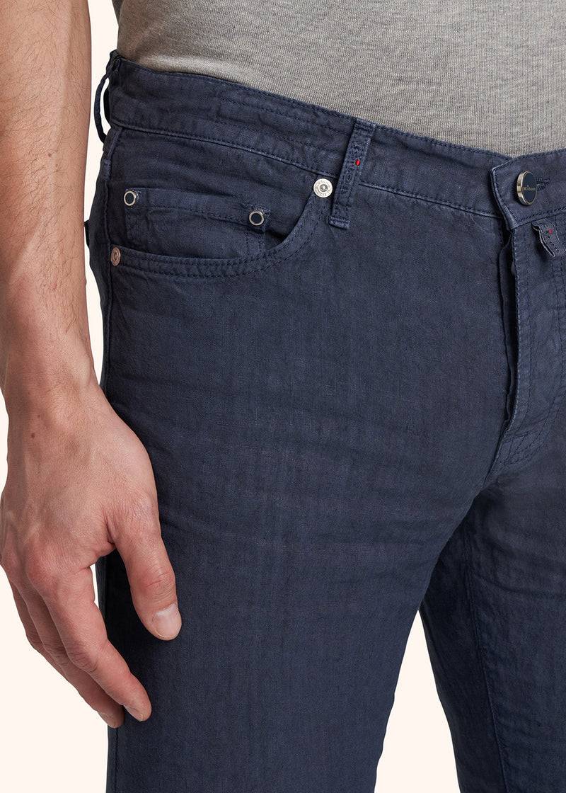 Kiton PANTALONI ULTRA SLIM Lino UPNJSM2J0760A07