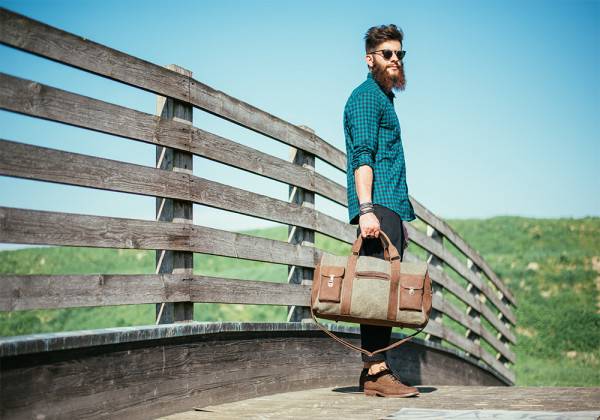 Kjøre Project Leather / Canvas Travel Bag