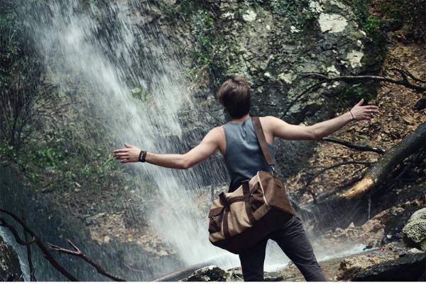 Kjøre Project Leather / Canvas Travel Bag