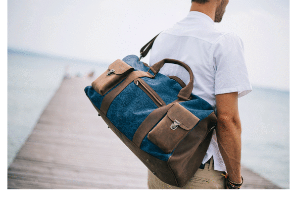 Kjøre Project Leather / Canvas Travel Bag