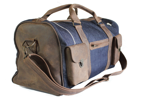 Kjøre Project Leather / Denim 13,9 Oz Light Blue