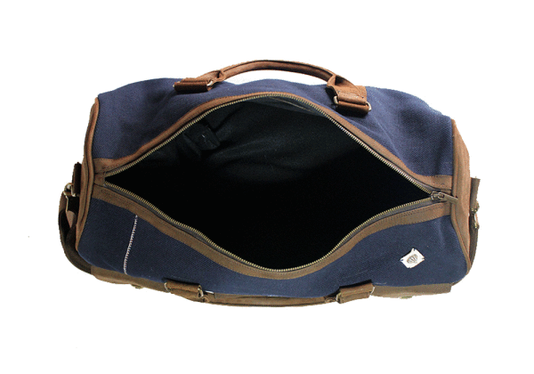 Kjøre Project Leather / Denim 25 Oz Travel Bag