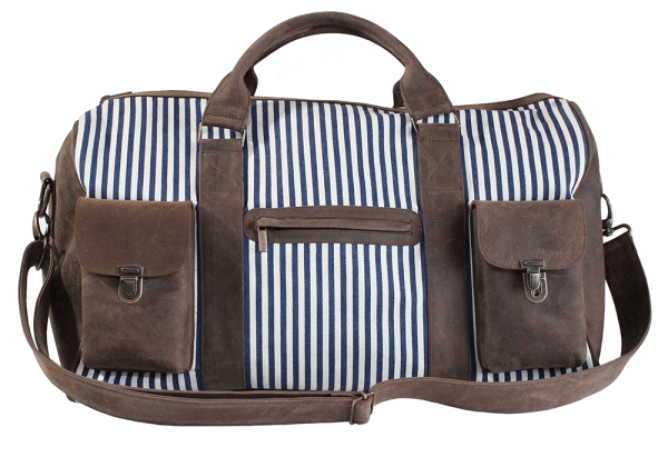 Kjøre Project Leather / Denim Barbados Travel Bag