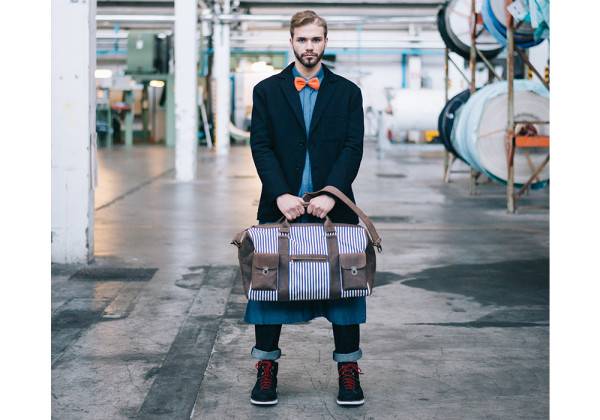 Kjøre Project Leather / Denim Barbados Travel Bag