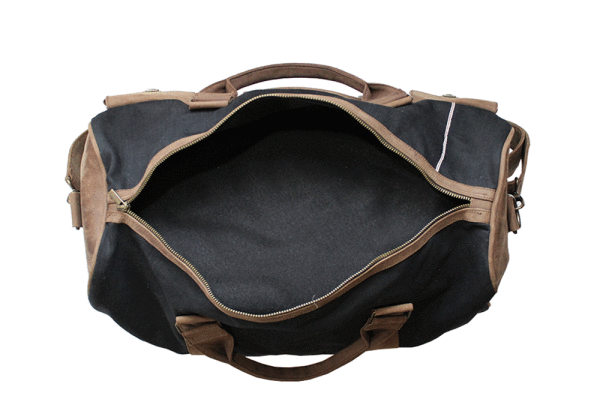 Kjøre Project Leather / Denim Boucanier Travel Bag