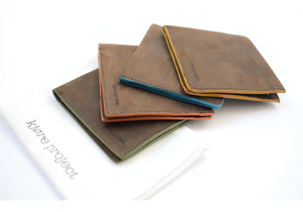 Kjøre Project Slim Fold Wallet Colored Edges