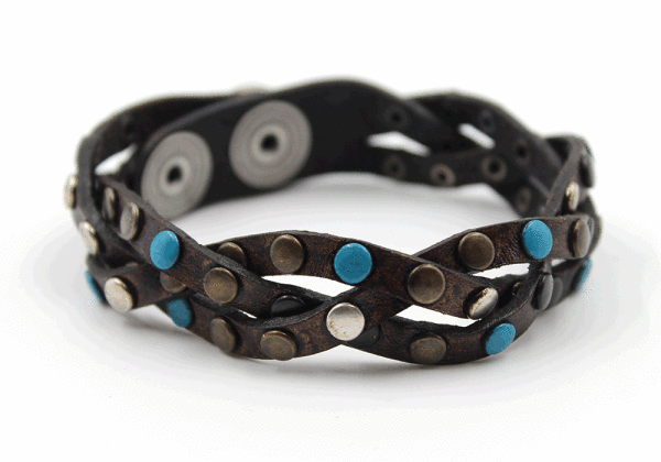 Kjøre Project Twine Studs Bracelet Blue
