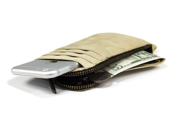 Kjøre Project Phone / Cards Clutch Wallet White Ivory