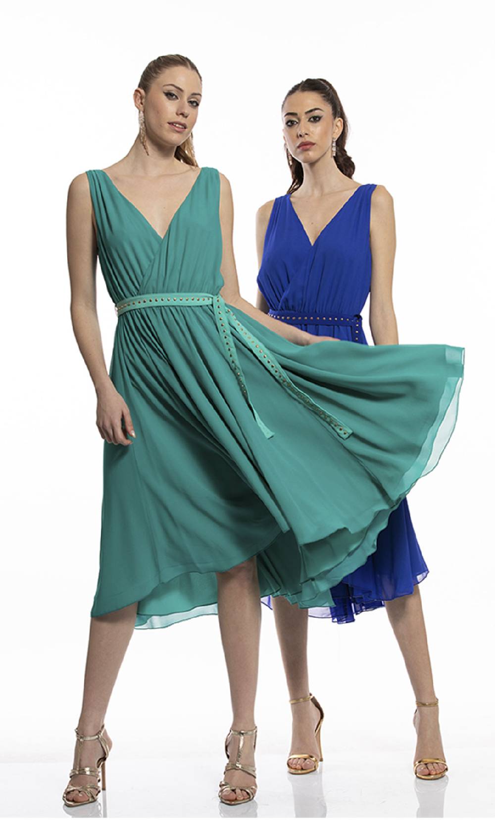 Koralline ABITO CON CINTURA BORCHIATA