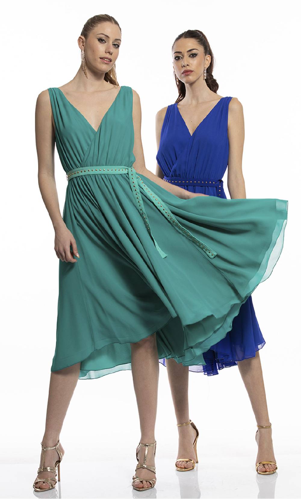 Koralline ABITO CON CINTURA BORCHIATA