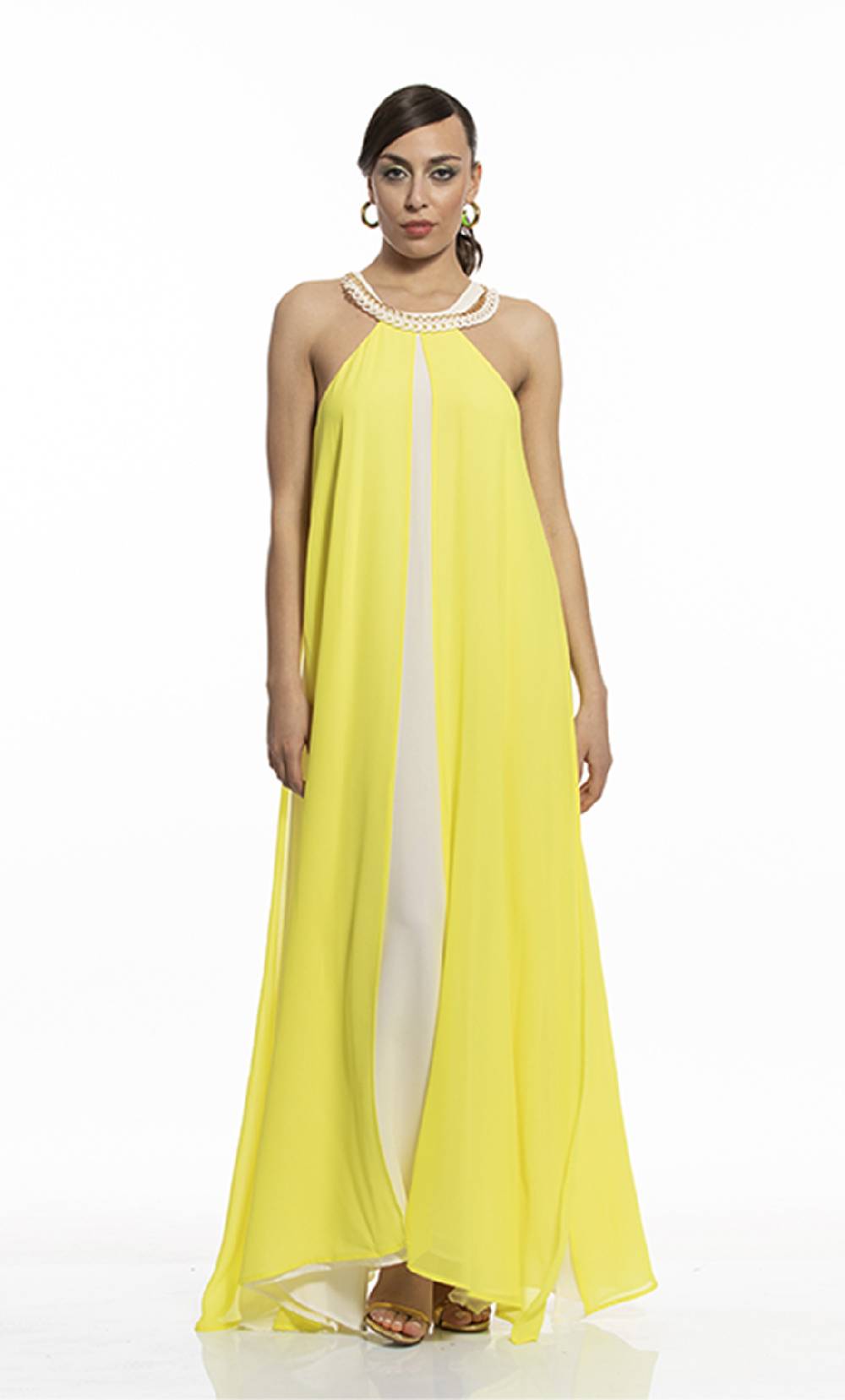 Koralline ABITO LUNGO BICOLORE CON PANNELLI