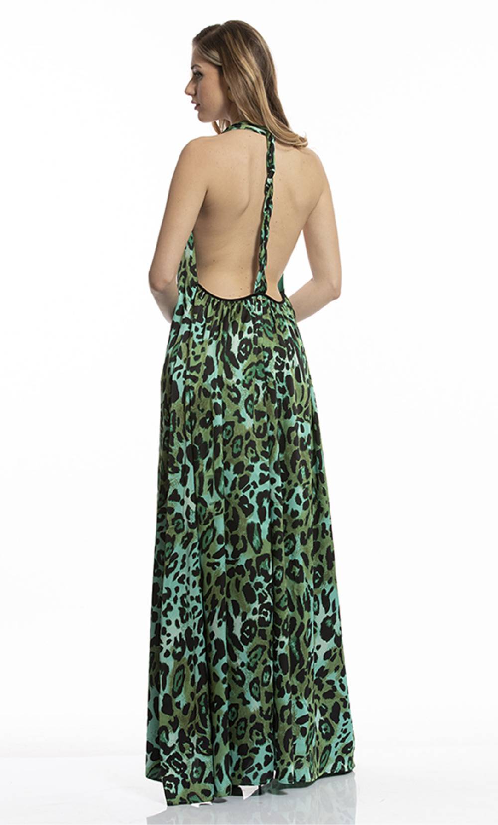 Koralline ABITO LUNGO IN STAMPA ANIMALIER