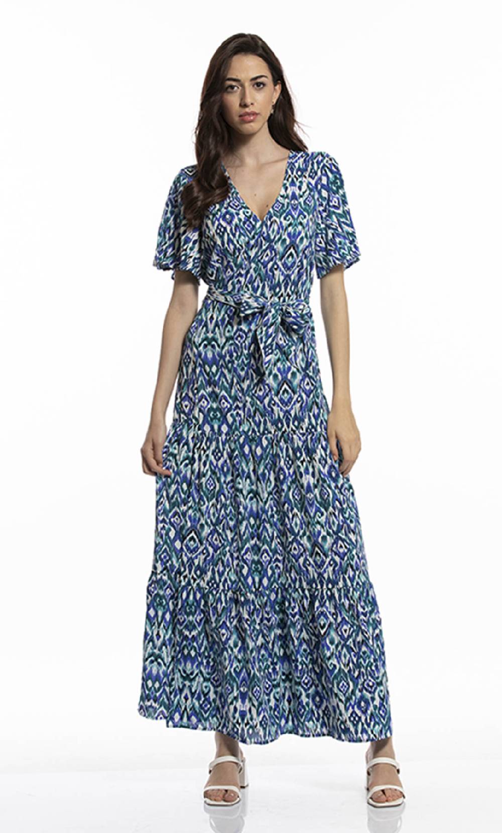 Koralline ABITO LUNGO IN STAMPA MOSAICO