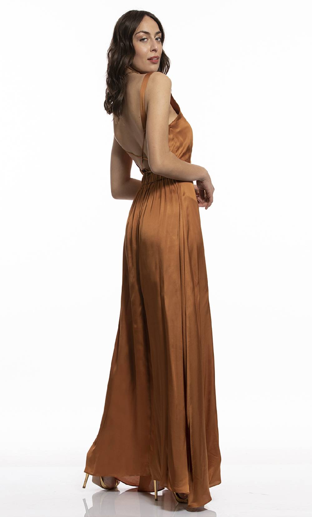 Koralline ABITO LUNGO IN VISCOSA ALLACCIATO DIETRO