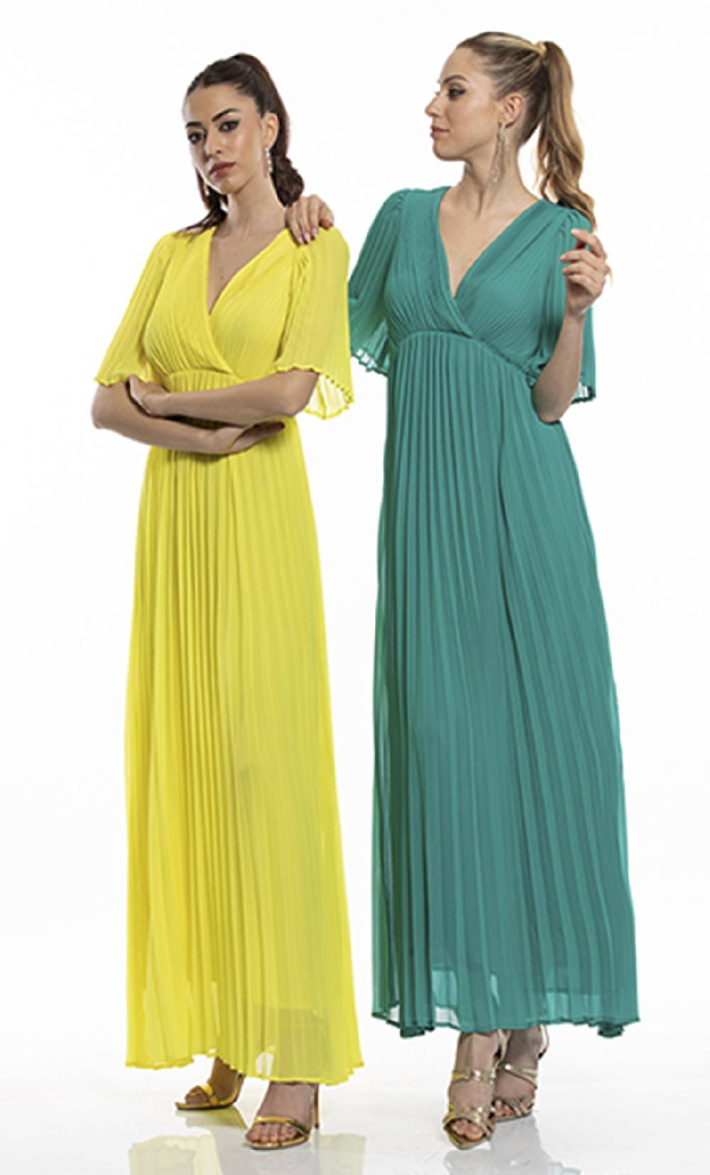 Koralline ABITO LUNGO PLISSETTATO