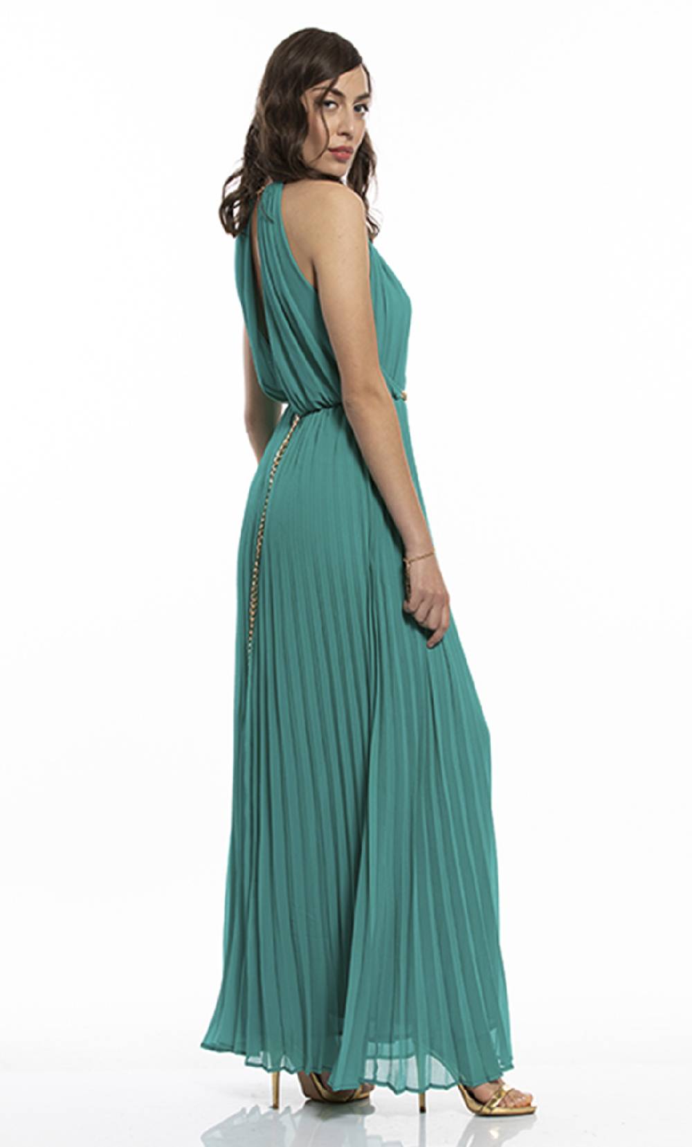 Koralline ABITO LUNGO PLISSETTATO CON CATENE