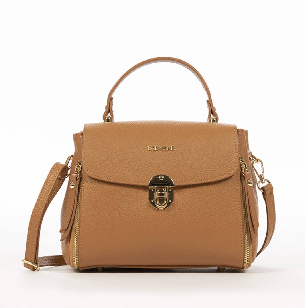 Koralline BAULETTO IN PELLE CON ZIP LATERALE