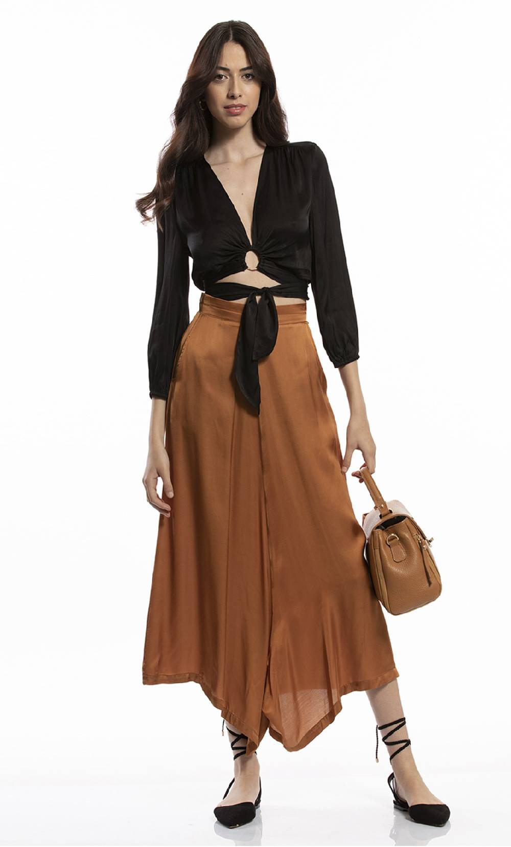 Koralline BAULETTO IN PELLE CON ZIP LATERALE