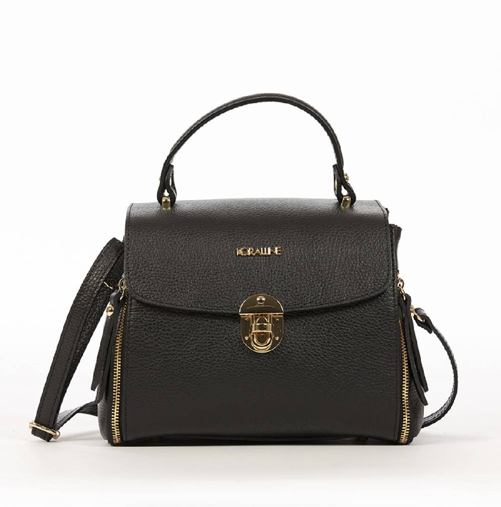 Koralline BAULETTO IN PELLE CON ZIP LATERALE