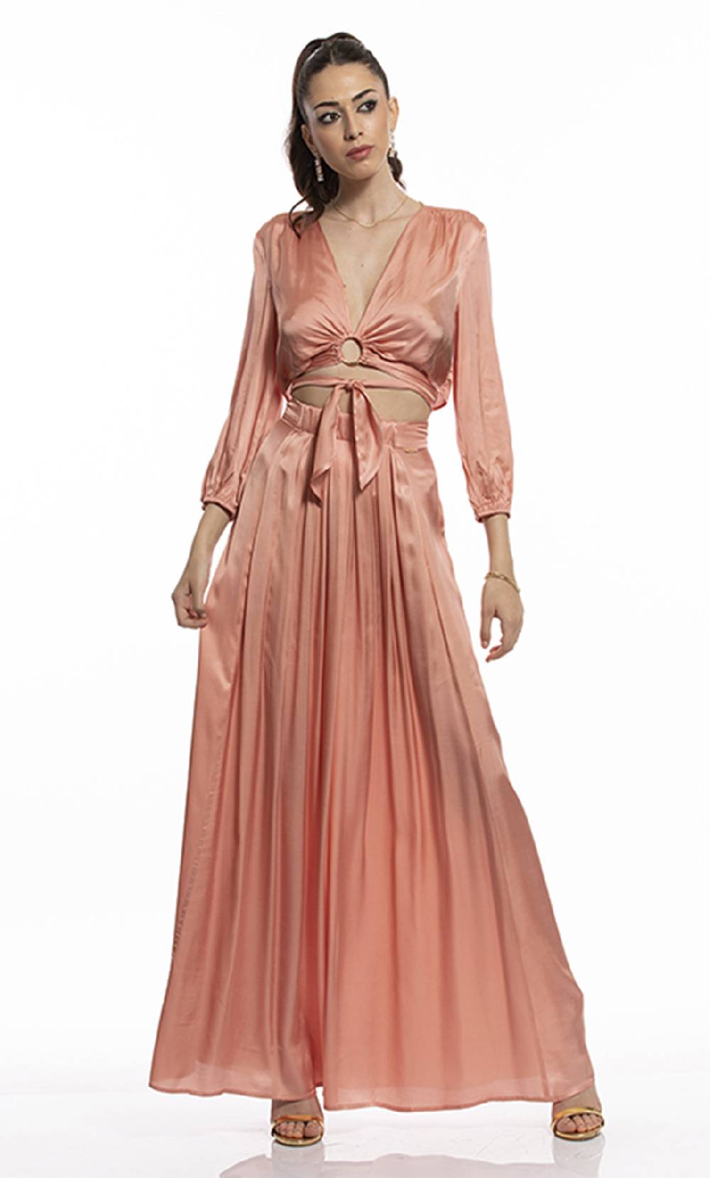 Koralline BLUSA IN VISCOSA CON ANELLO