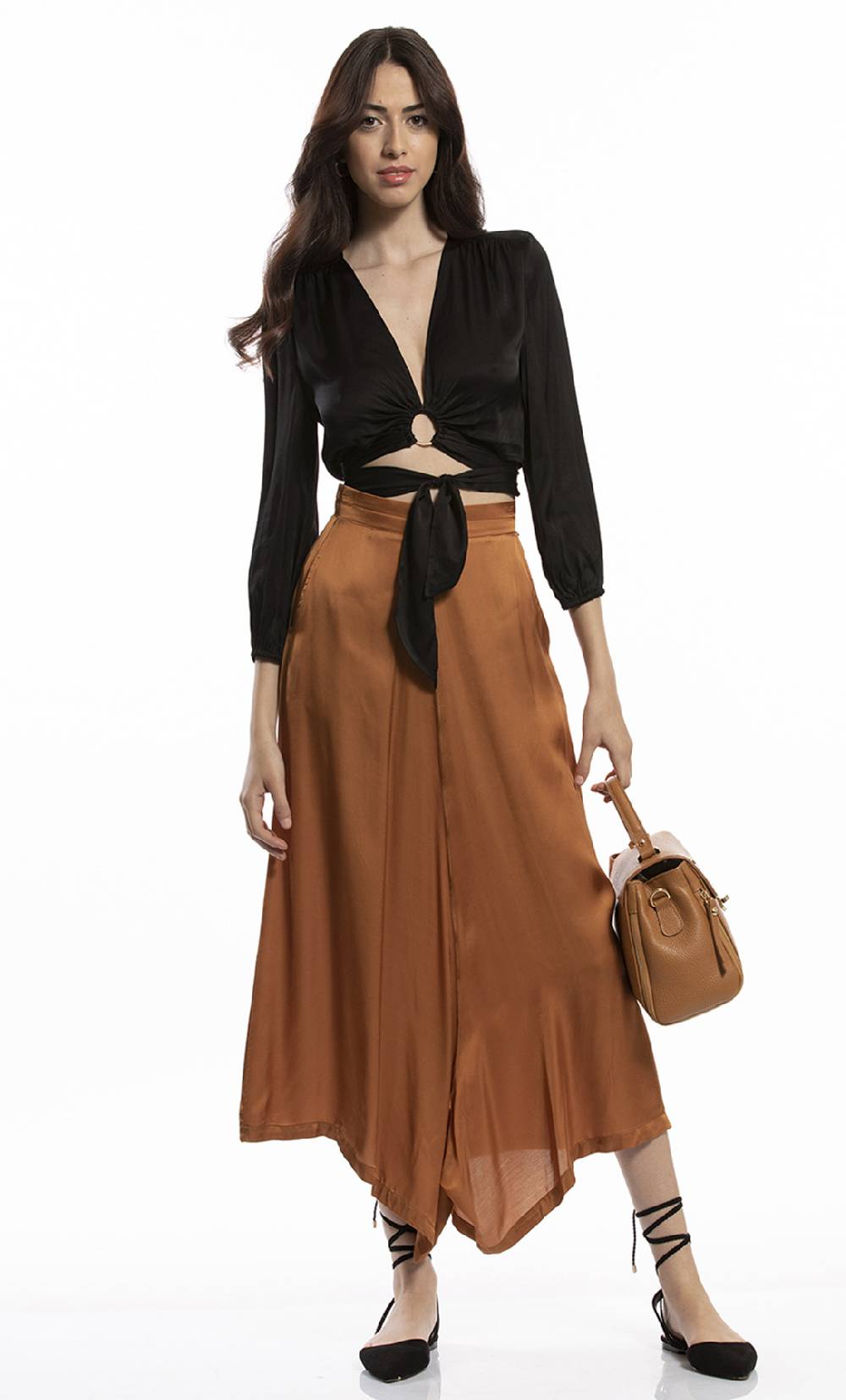 Koralline BLUSA IN VISCOSA CON ANELLO