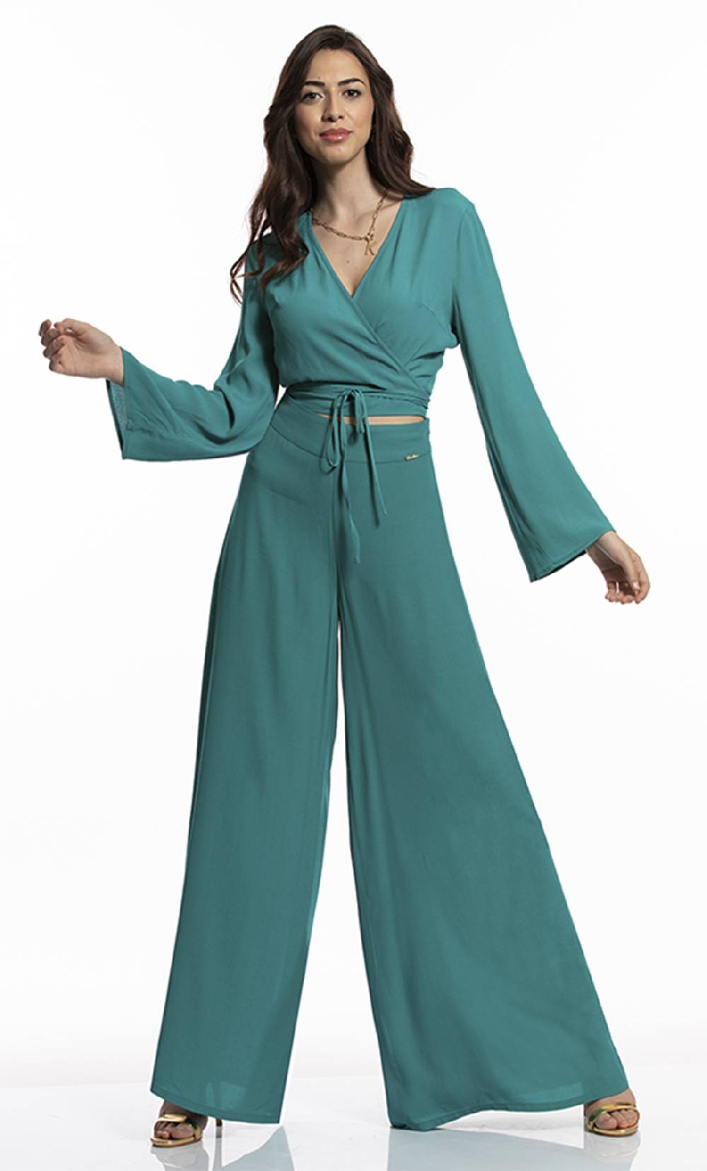 Koralline BLUSA INCROCIATA IN VISCOSA