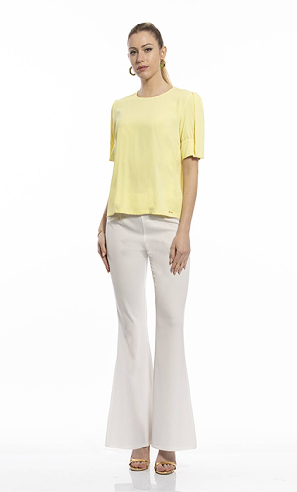 Koralline BLUSA MANICA CORTA CON LACCETTO