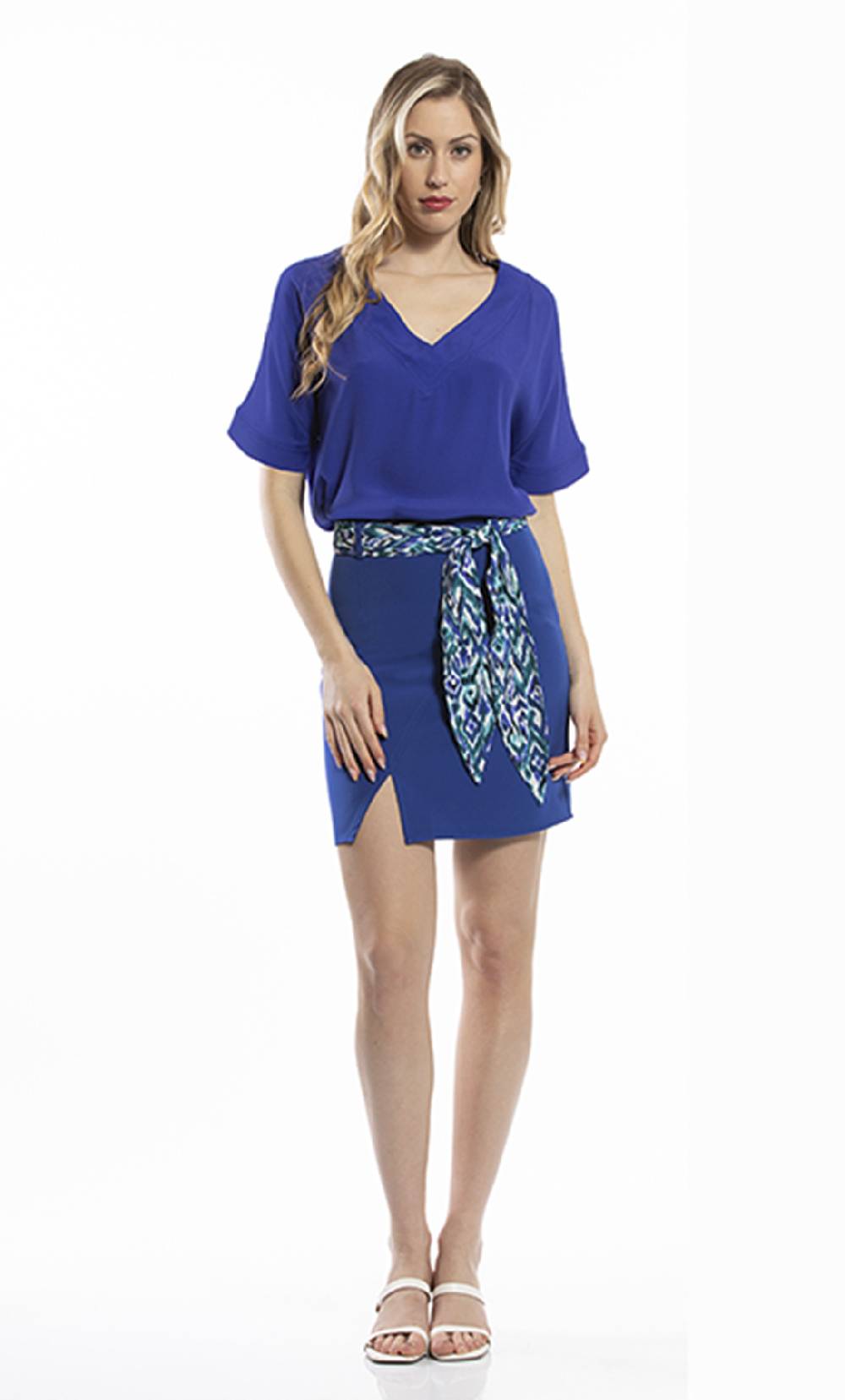 Koralline BLUSA SCOLLO V IN VISCOSA