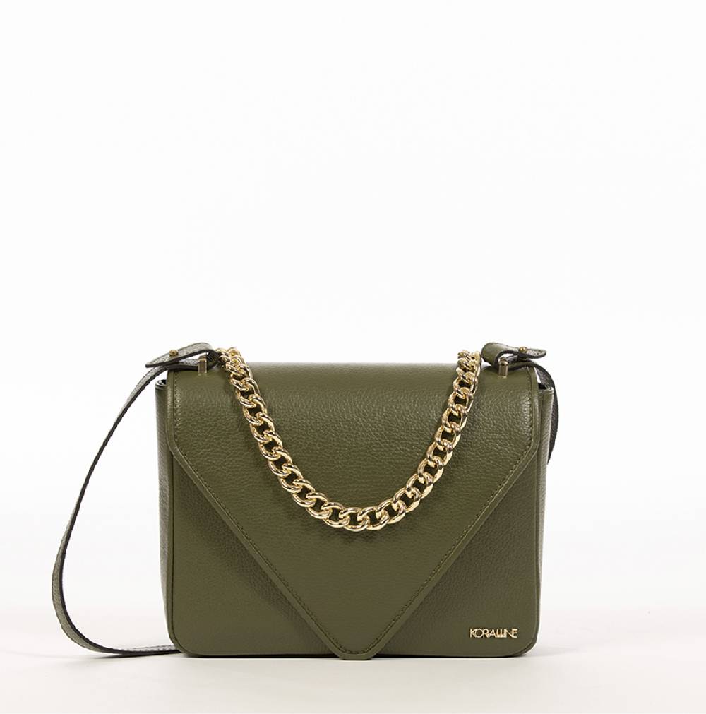 Koralline BORSA IN PELLE CON CATENA