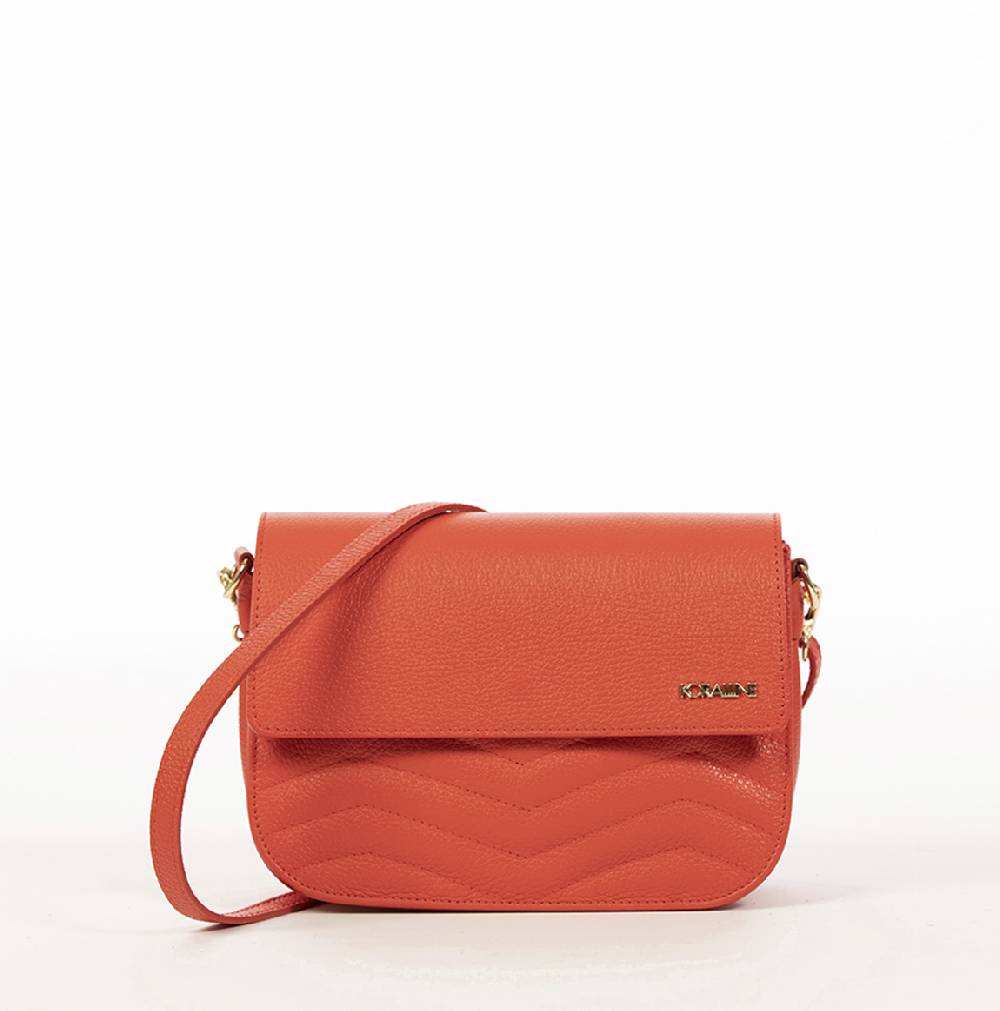 Koralline BORSA TRACOLLA IN PELLE TRAPUNTATA