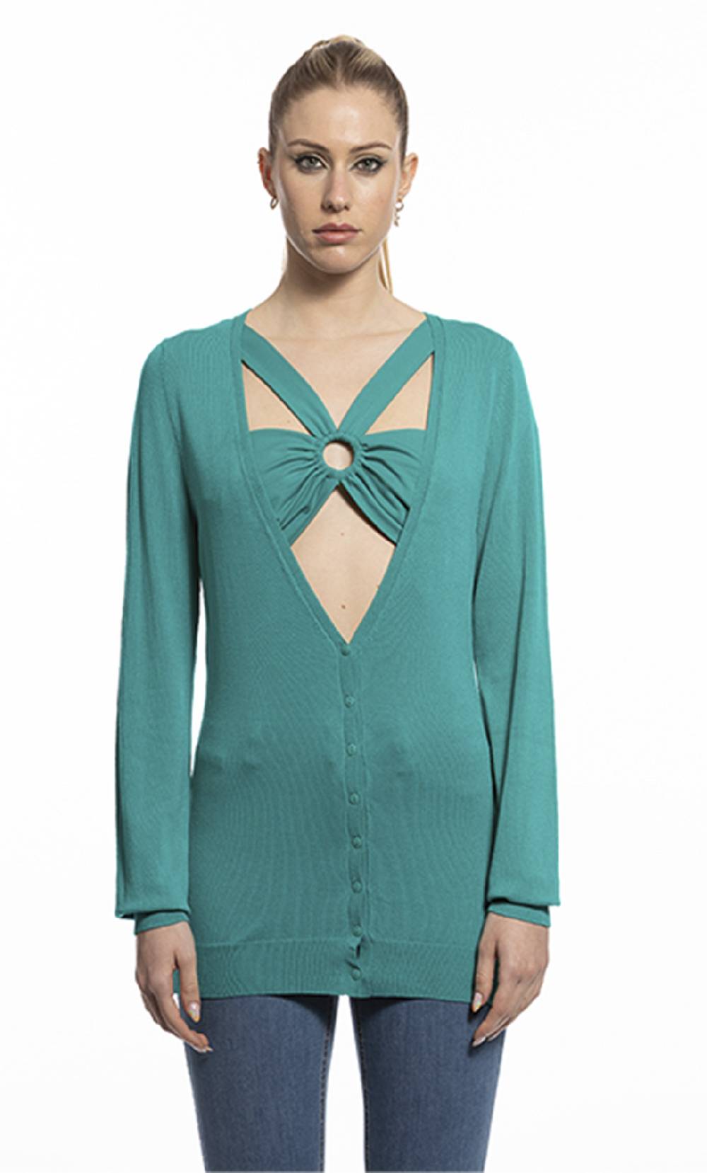 Koralline CARDIGAN BASICO LUNGO