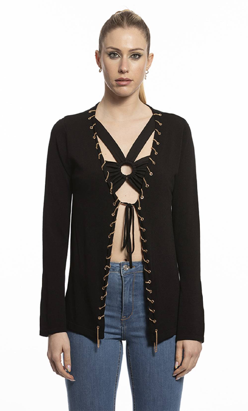 Koralline CARDIGAN CON CATENA