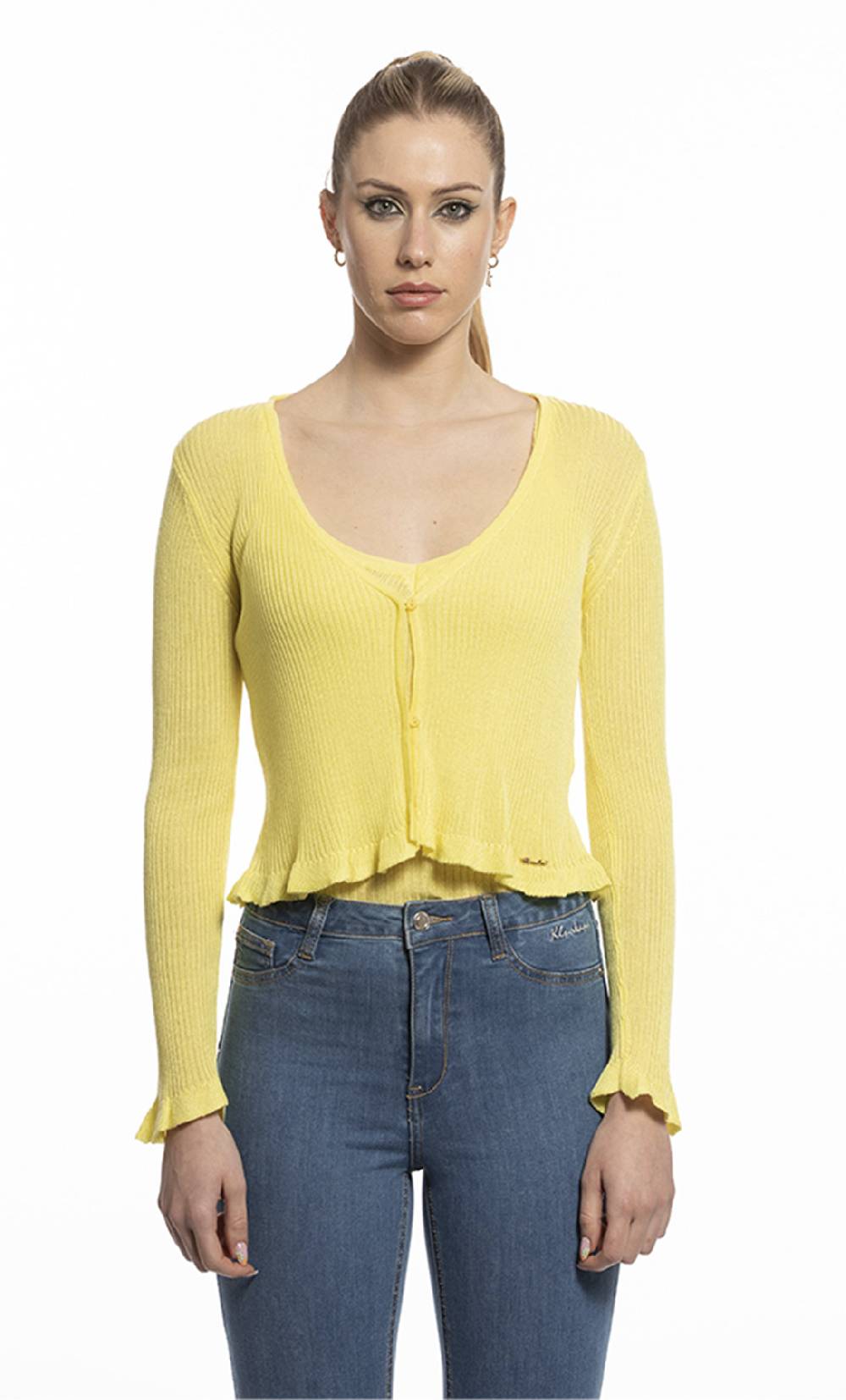 Koralline CARDIGAN CORTO A COSTINE