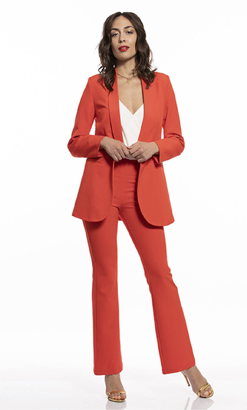 Koralline GIACCA LUNGA CON SCOLLO SCIALLATO