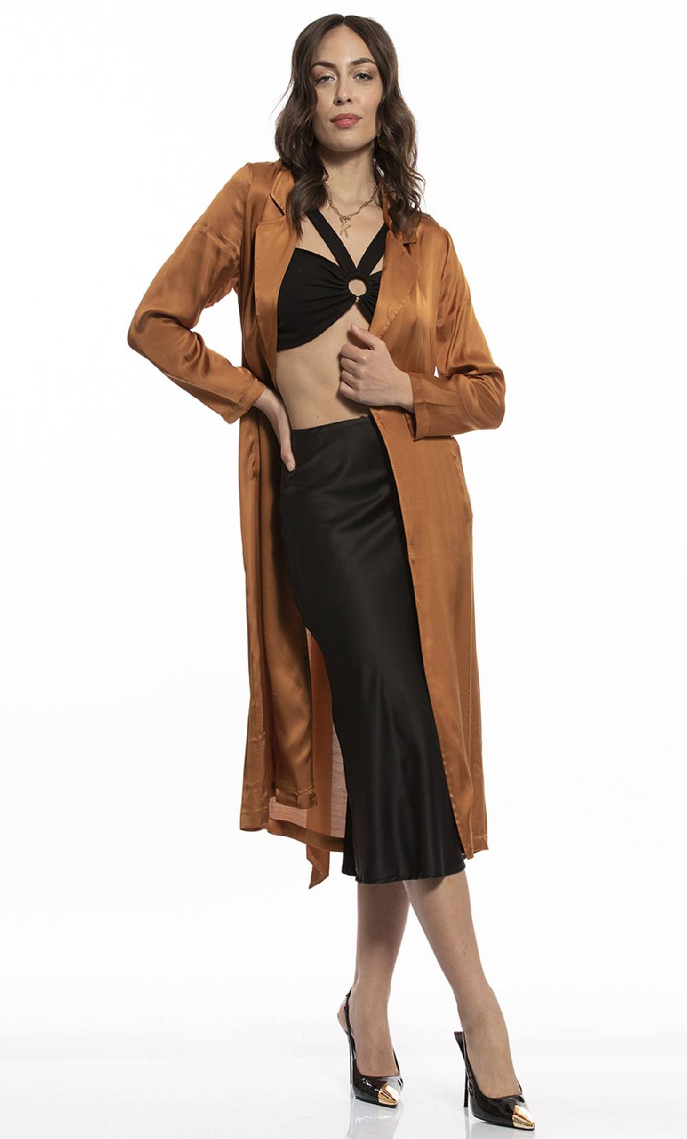 Koralline GONNA LONGUETTE IN RASO