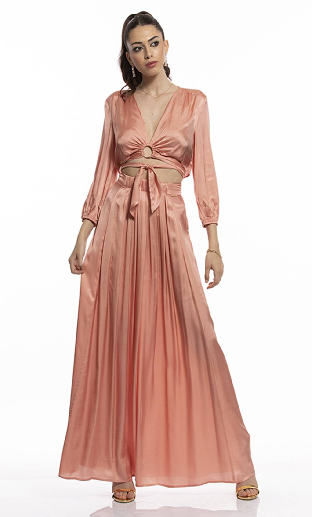 Koralline GONNA LUNGA IN VISCOSA