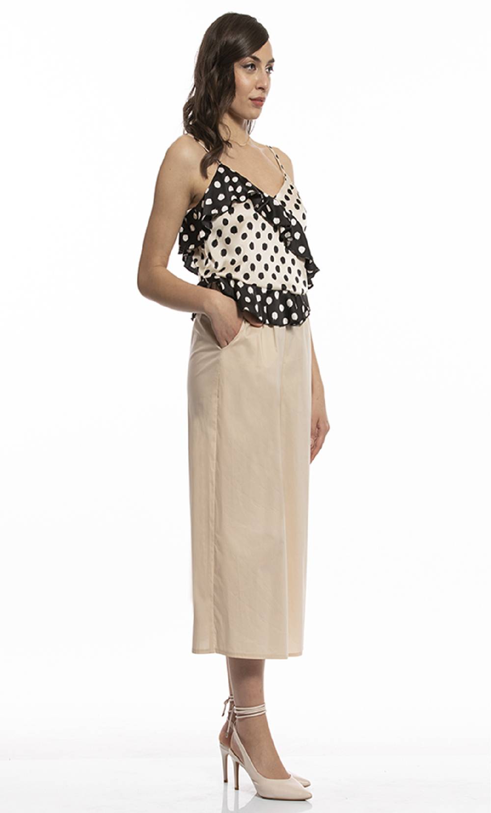 Koralline GONNA/PANTALONE IN POPELINE