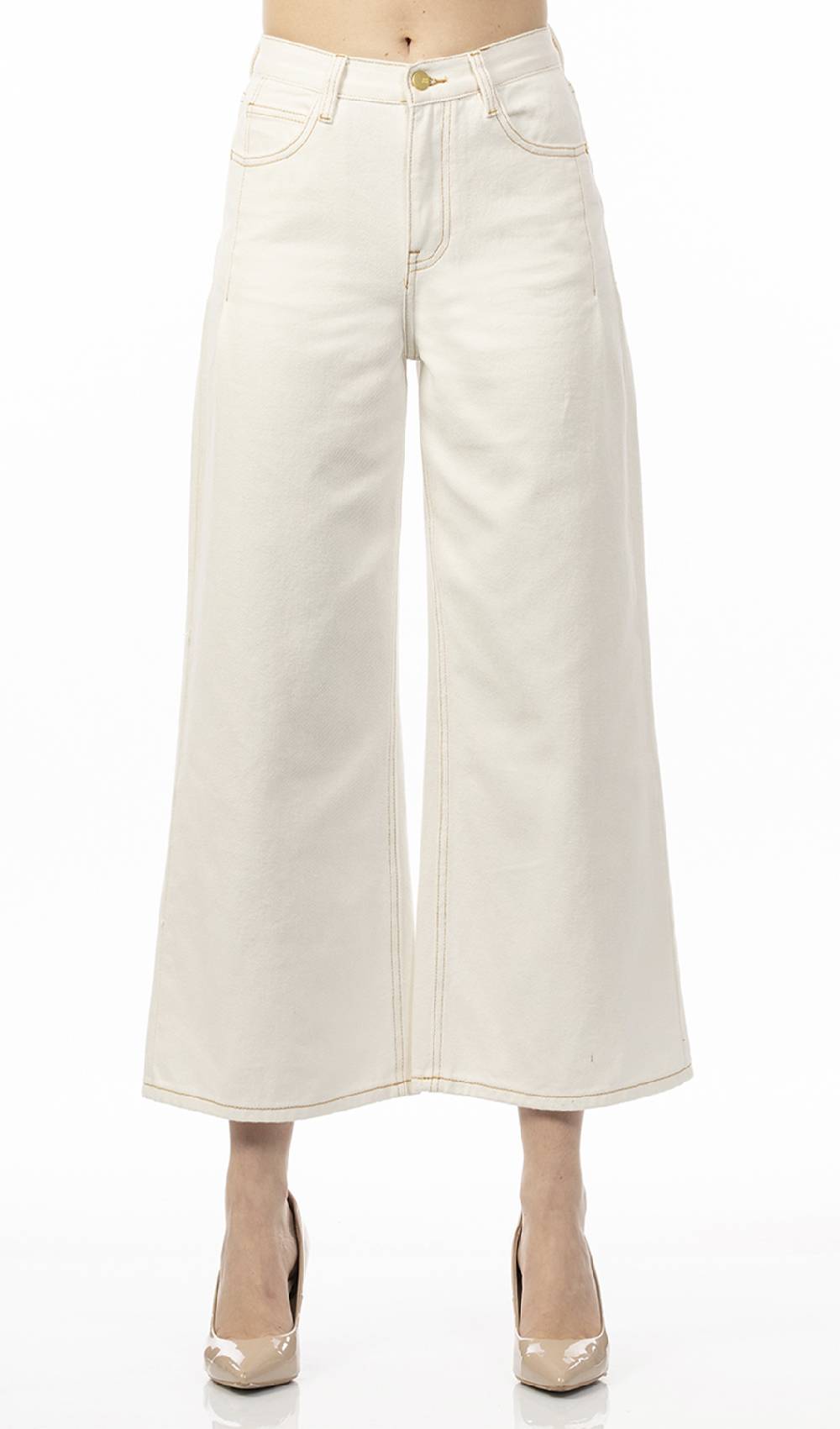 Koralline JEANS CON IMPUNTURE A CONTRASTO