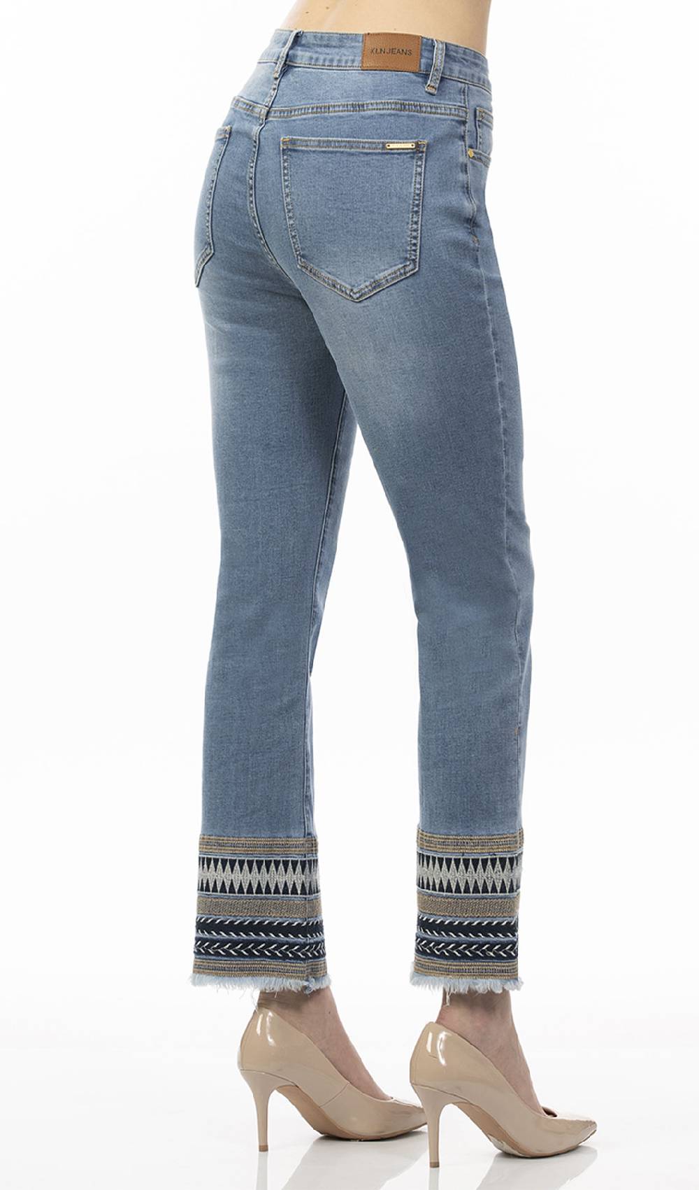 Koralline JEANS CON RICAMO AL FONDO