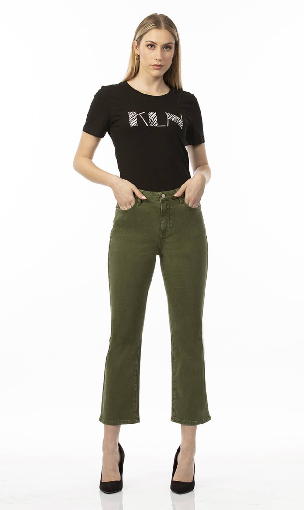 Koralline JEANS IN DENIM COLORATO