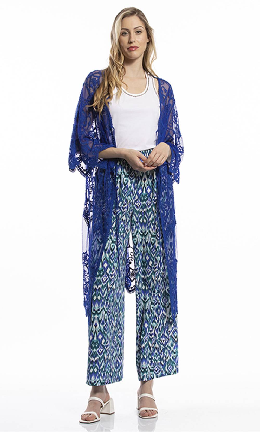 Koralline KIMONO IN TULLE RICAMATO