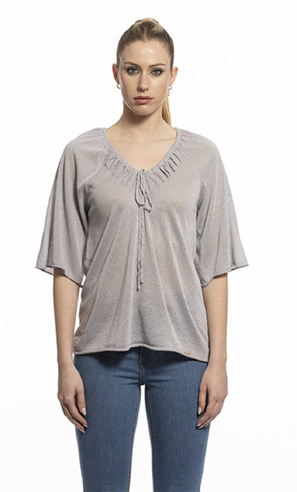 Koralline MAGLIA CON COULISSE ALLO SCOLLO