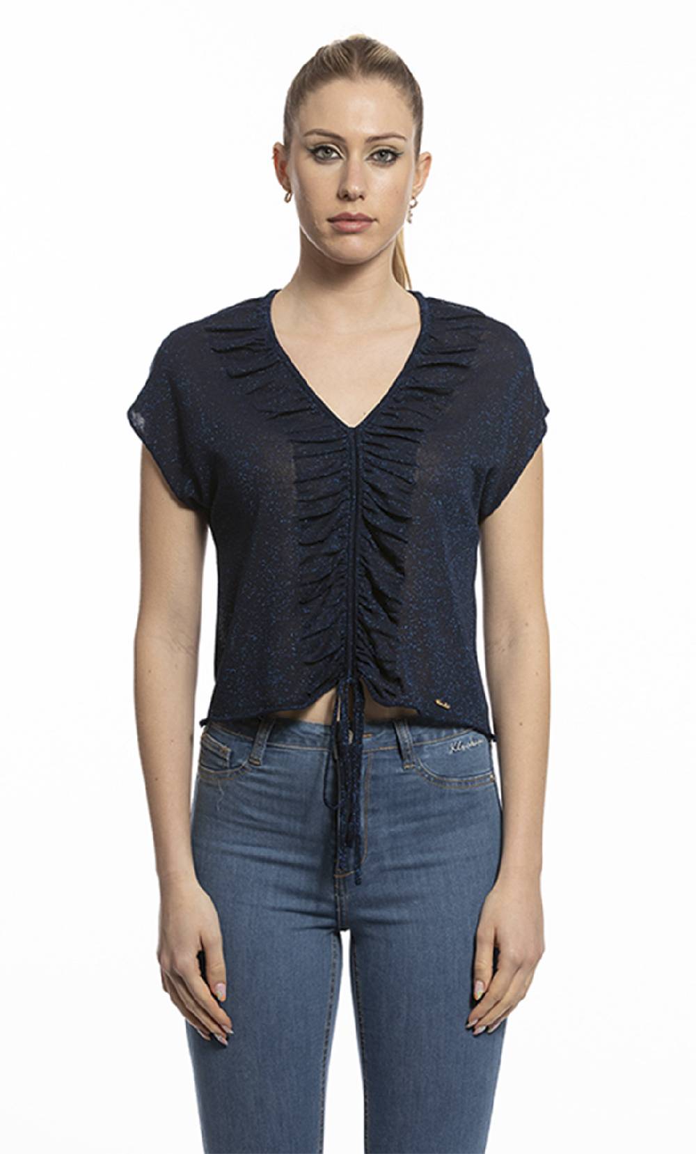 Koralline MAGLIA CON COULISSE DAVANTI