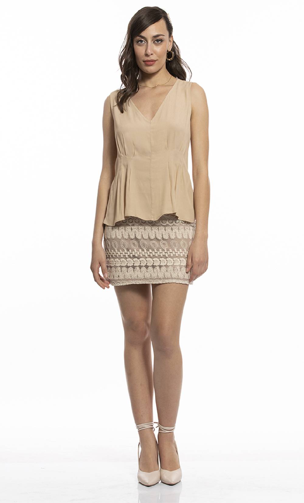 Koralline MINIGONNA IN PIZZO MACRAME’