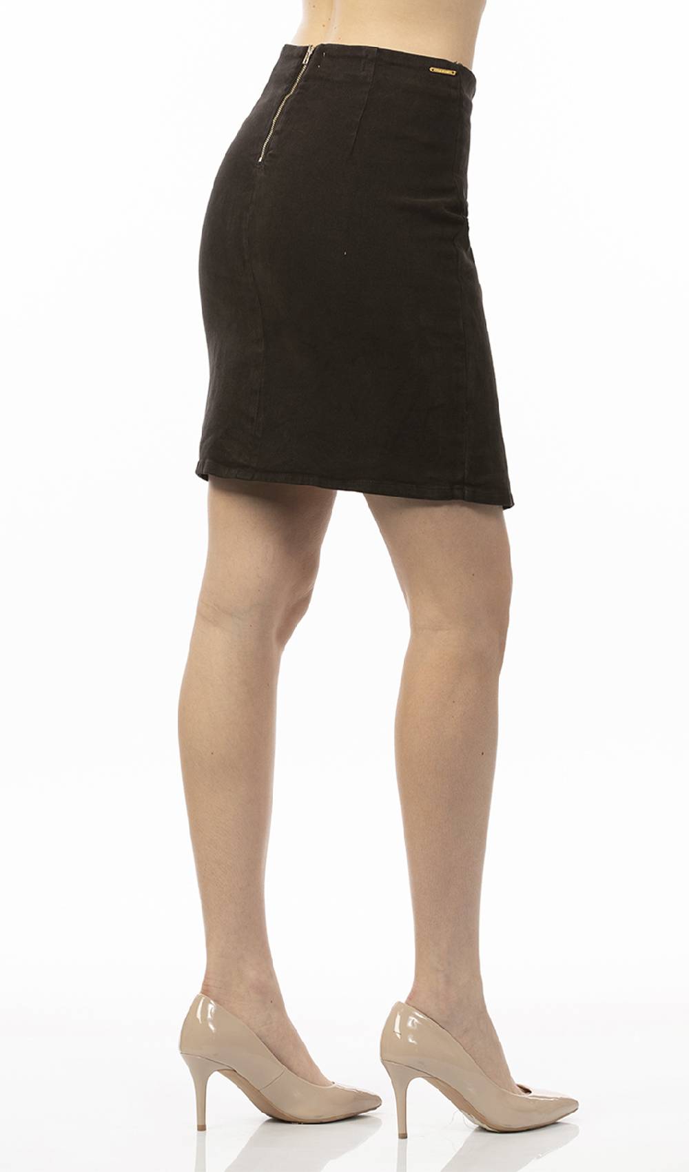 Koralline MINIGONNA PORTAFOGLIO IN DENIM COLORATO