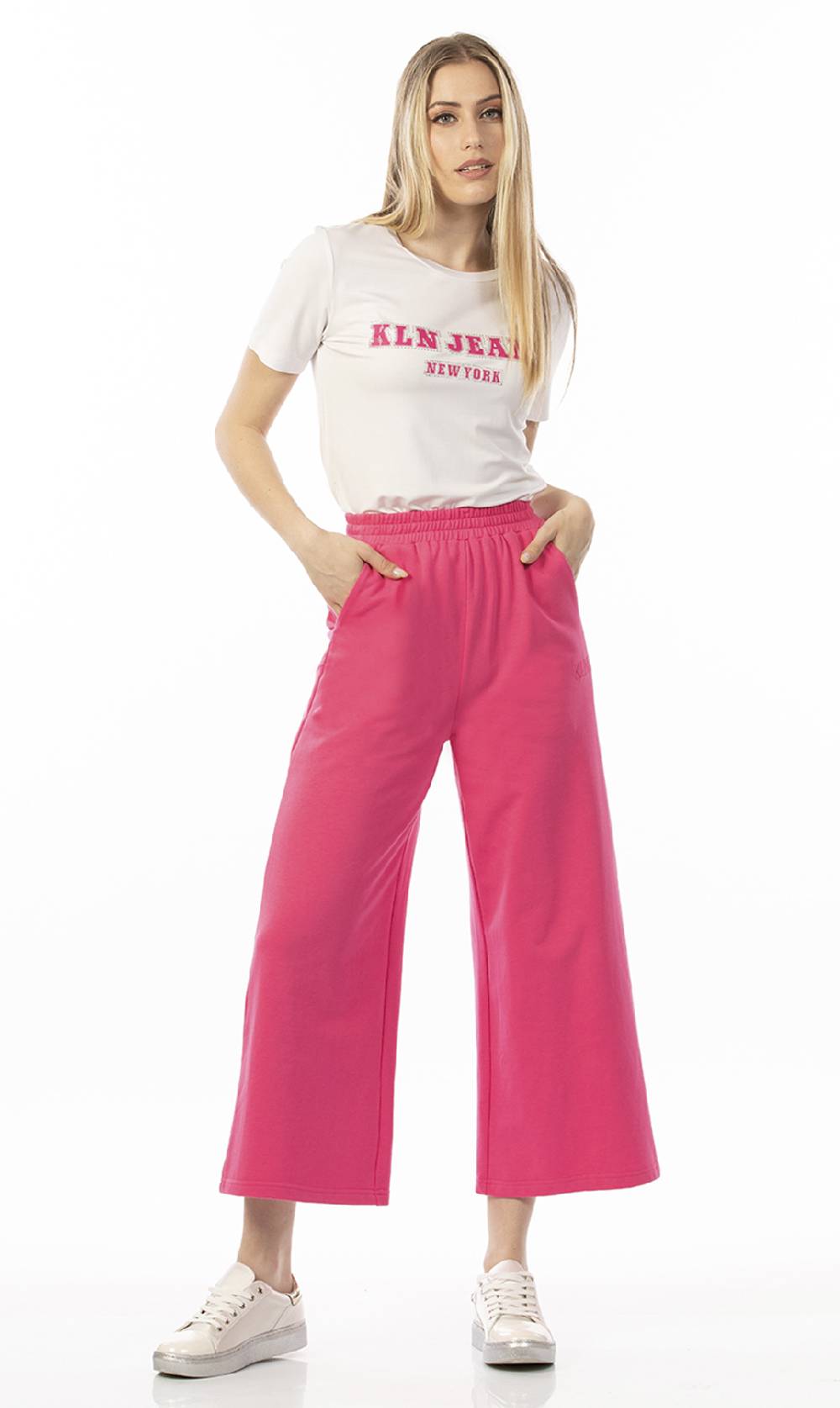 Koralline PANTALONE CROP IN FELPA