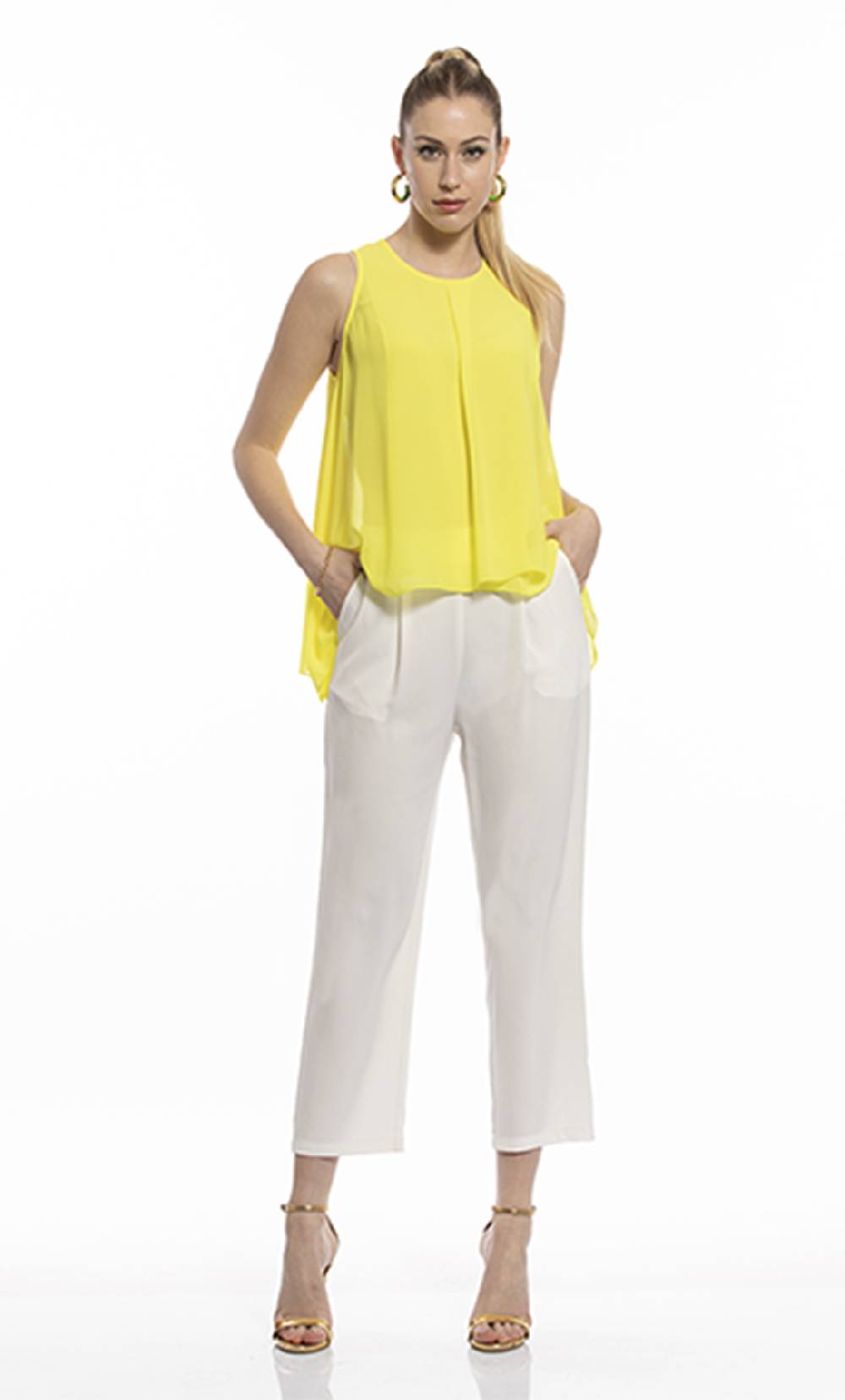 Koralline PANTALONE FLUIDO CON PINCES